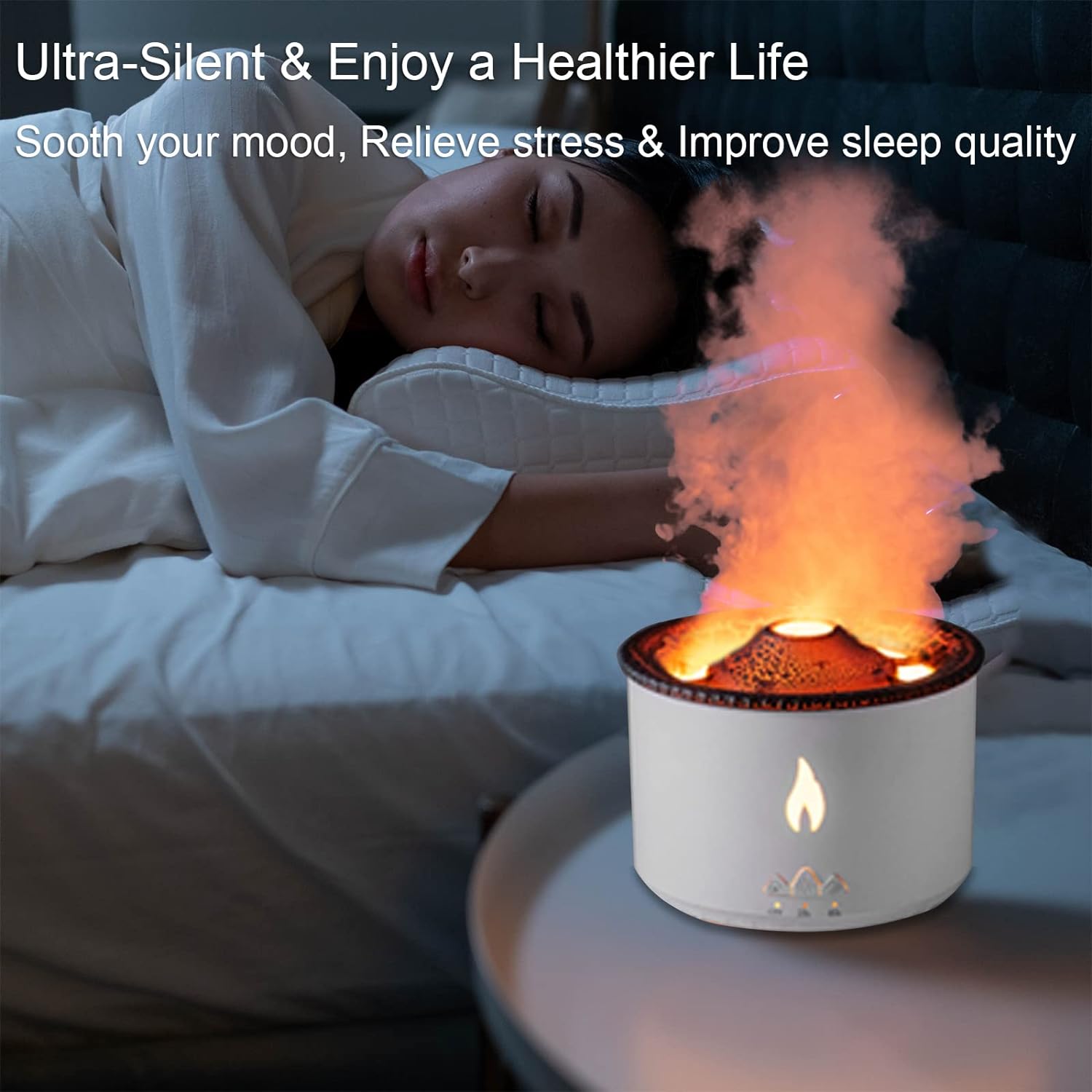 Volcano Humidifier and Aroma Diffuser - Arzamble